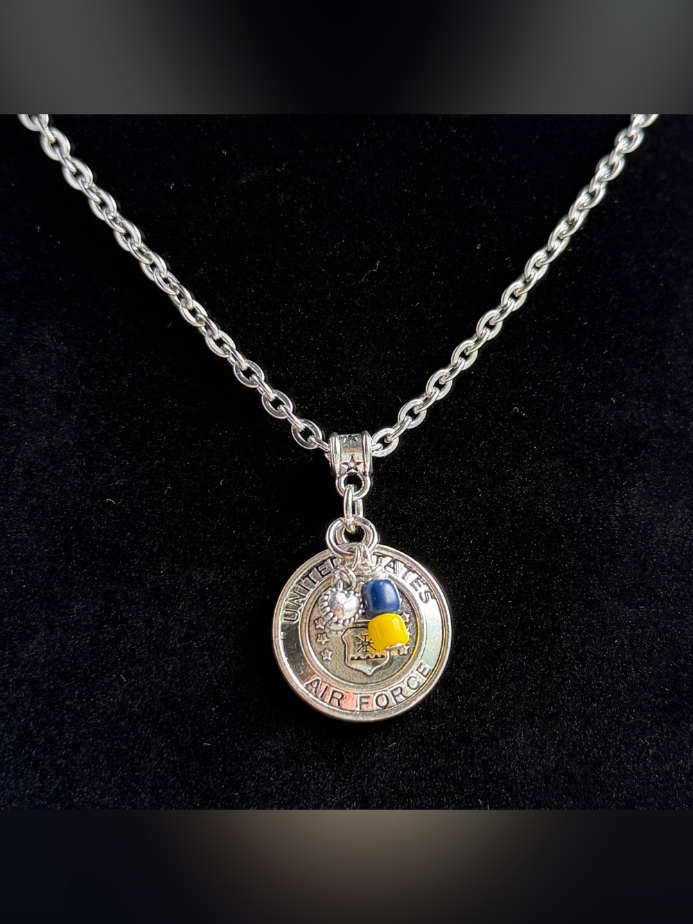 US Air Force (USAF) Necklace 18-20" - Handmade, Hero Gift, USAF Gift
